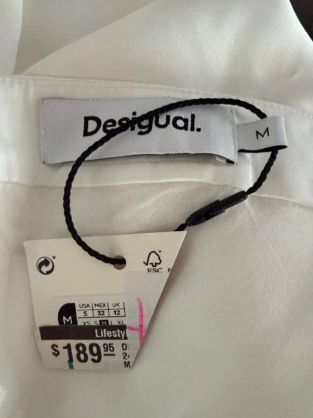 Desigual | Satin Slip Midi Skirt w Orchid Print - Picture 6 of 7
